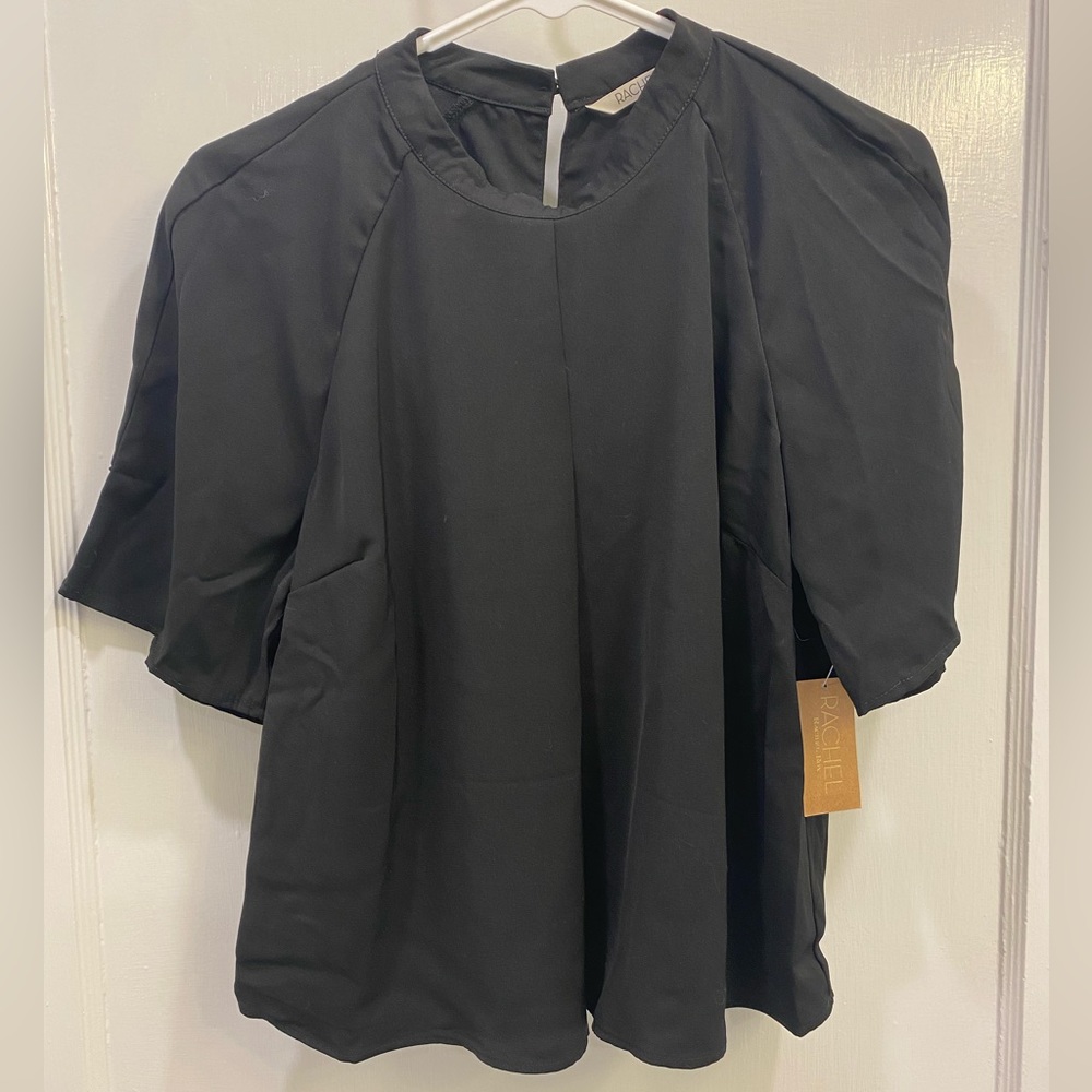 Rachel Roy black loose fitting blouse